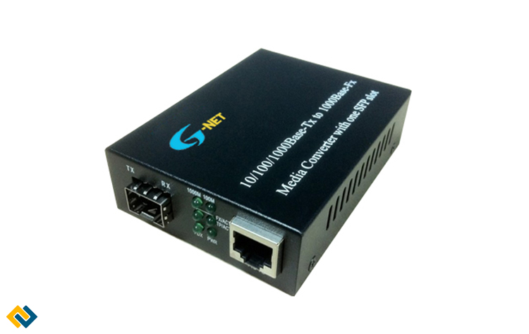 Bộ chuyển đổi quang điện 10/100/1000 1 Slot SFP, Media converter G-Net HHD-2201-SFP
